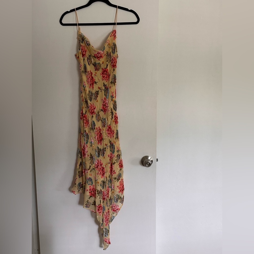 Betsey Johnson New York Vintage Silk Velvet Asymmetrical dress